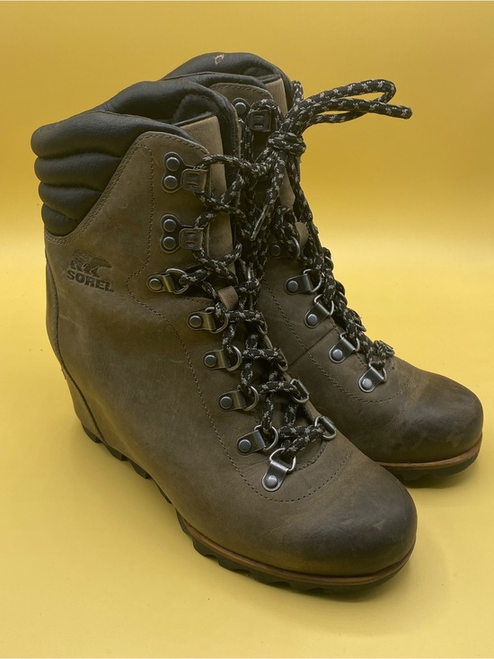 Sorel Shoes - Sorel Women's Brown Lace-Up Leather Outdoor Boots